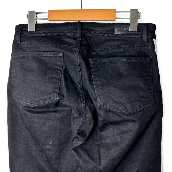 InWear Cropped Kickflare Black Jeans w White Double Side Stripes - Picture 5 of 8